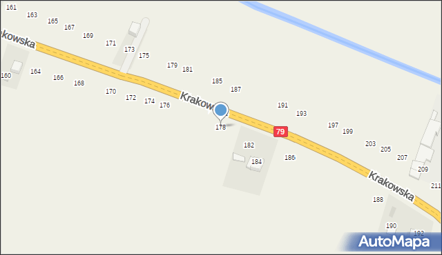 Nawojowa Góra, Krakowska, 178, mapa Nawojowa Góra