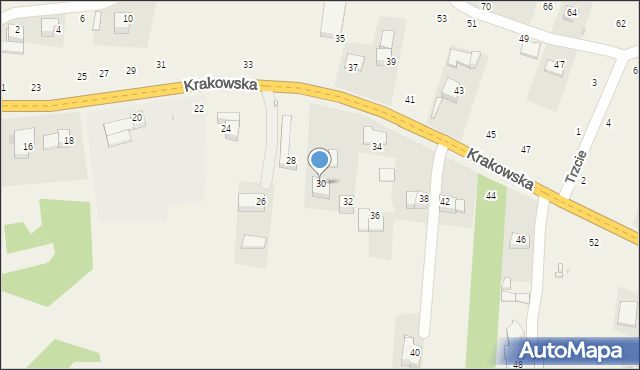 Nawojowa Góra, Krakowska, 30, mapa Nawojowa Góra