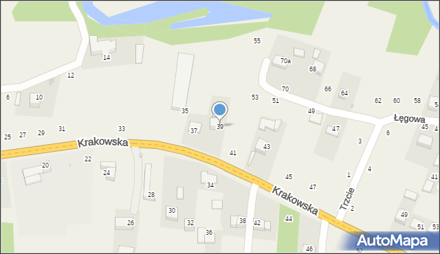 Nawojowa Góra, Krakowska, 39, mapa Nawojowa Góra