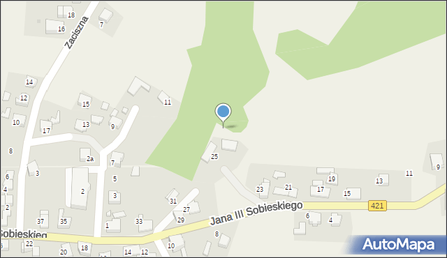 Nędza, Króla Jana III Sobieskiego, 25a, mapa Nędza