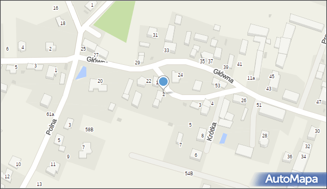 Nieciszów, Krótka, 2, mapa Nieciszów