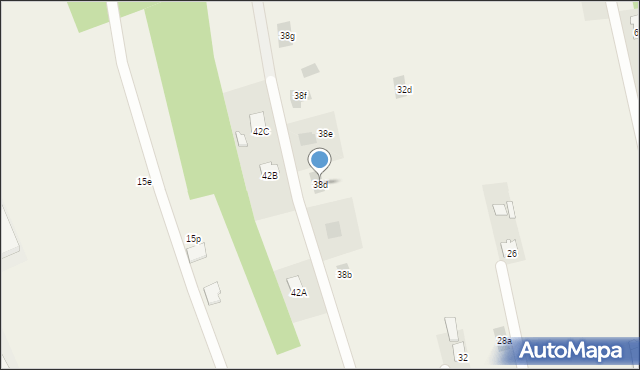 Niemce, Kręta, 38d, mapa Niemce