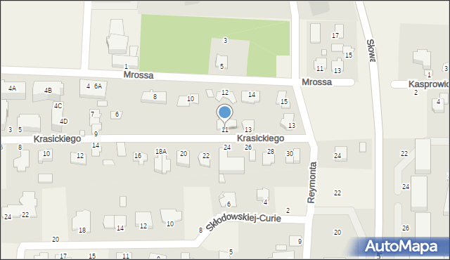 Niemcz, Krasickiego Ignacego, bp., 11, mapa Niemcz