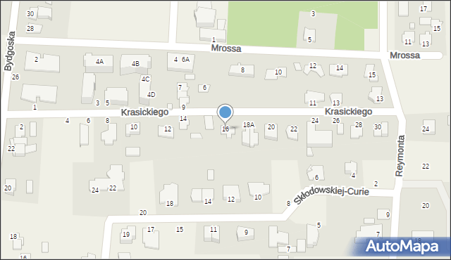 Niemcz, Krasickiego Ignacego, bp., 16, mapa Niemcz