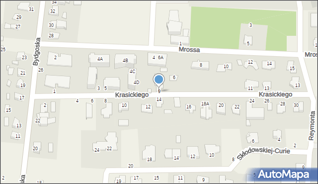 Niemcz, Krasickiego Ignacego, bp., 9, mapa Niemcz