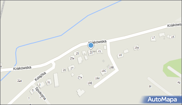Niepołomice, Krakowska, 23, mapa Niepołomice
