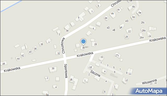 Niepołomice, Krakowska, 30, mapa Niepołomice
