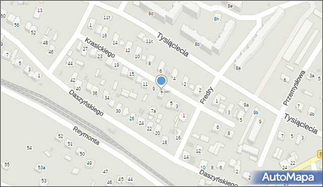 Nisko, Krasickiego Ignacego, bp., 7, mapa Nisko