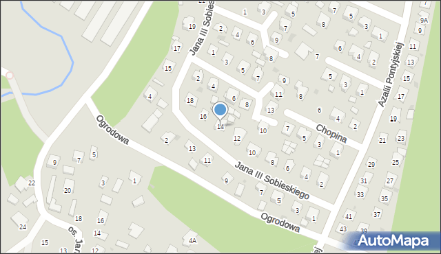 Nowa Sarzyna, Króla Jana III Sobieskiego, 14, mapa Nowa Sarzyna