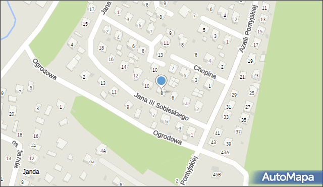 Nowa Sarzyna, Króla Jana III Sobieskiego, 8, mapa Nowa Sarzyna