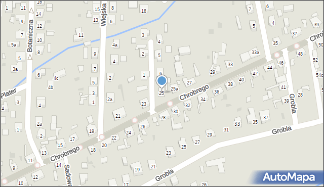 Nowa Sól, Króla Bolesława Chrobrego, 25, mapa Nowa Sól