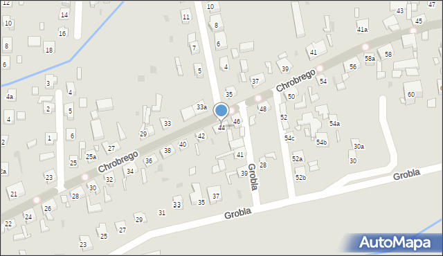 Nowa Sól, Króla Bolesława Chrobrego, 44, mapa Nowa Sól