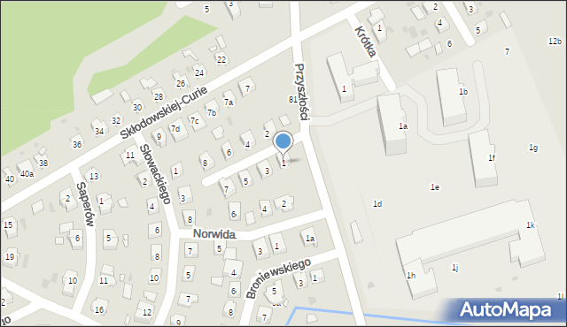 Nowa Sól, Kruczkowskiego Kazimierza, 1, mapa Nowa Sól