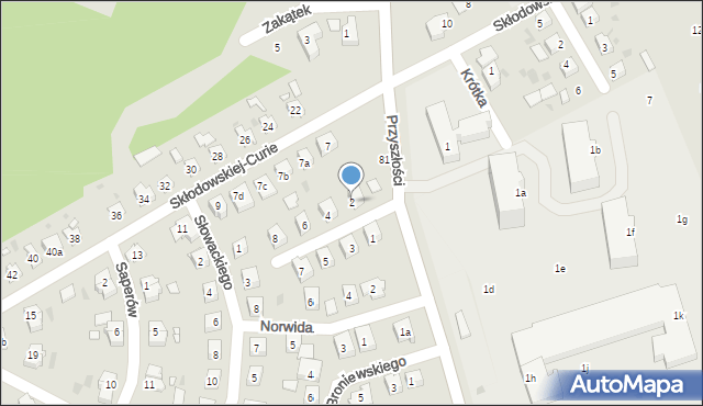 Nowa Sól, Kruczkowskiego Kazimierza, 2, mapa Nowa Sól