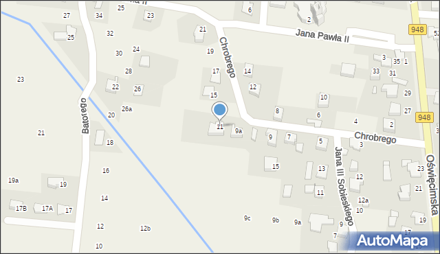 Nowa Wieś, Króla Bolesława Chrobrego, 11, mapa Nowa Wieś