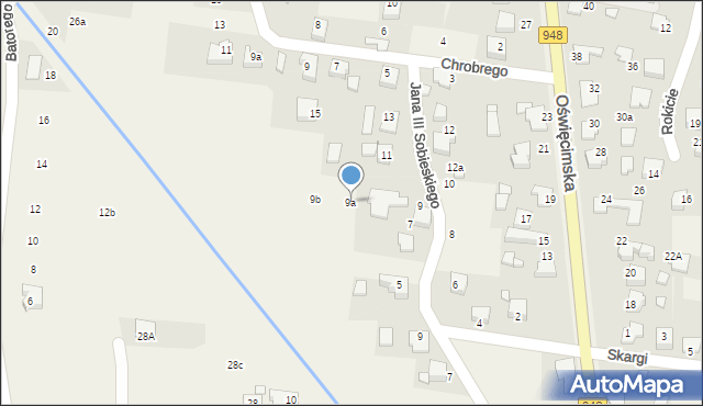 Nowa Wieś, Króla Jana III Sobieskiego, 9a, mapa Nowa Wieś