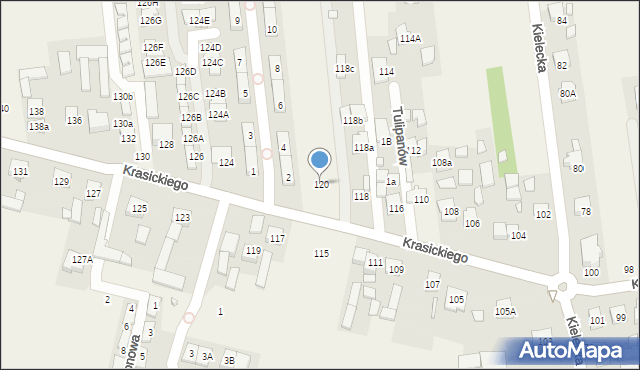 Nowa Wola, Krasickiego Ignacego, bp., 120, mapa Nowa Wola