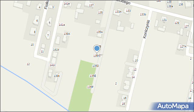 Nowa Wola, Krasickiego Ignacego, bp., 135/C, mapa Nowa Wola