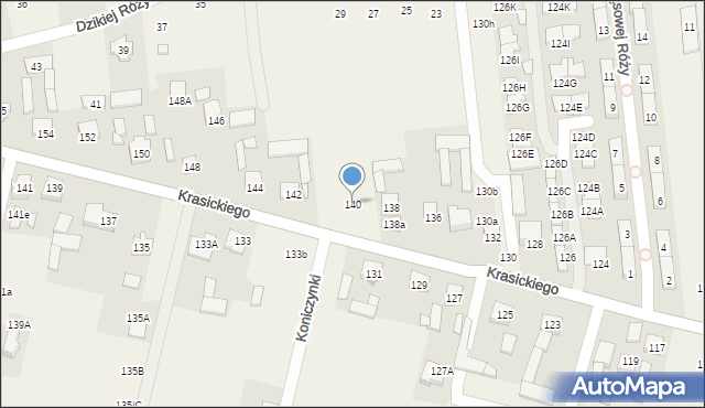 Nowa Wola, Krasickiego Ignacego, bp., 140, mapa Nowa Wola
