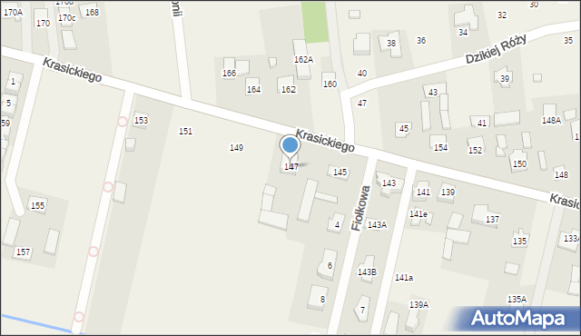 Nowa Wola, Krasickiego Ignacego, bp., 147, mapa Nowa Wola