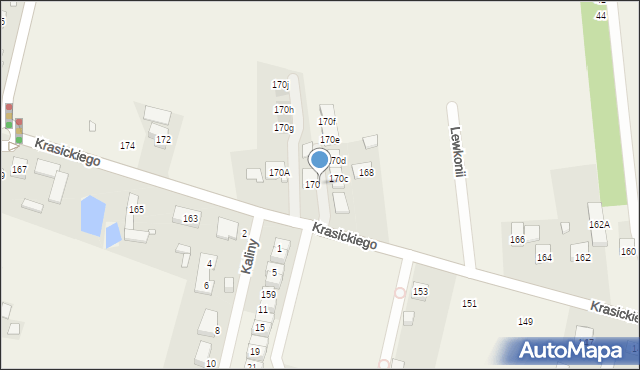 Nowa Wola, Krasickiego Ignacego, bp., 170B, mapa Nowa Wola