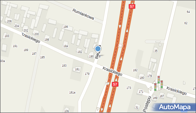 Nowa Wola, Krasickiego Ignacego, bp., 188, mapa Nowa Wola