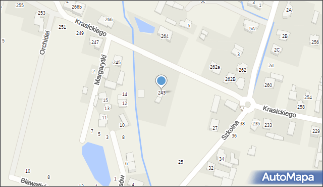 Nowa Wola, Krasickiego Ignacego, bp., 243, mapa Nowa Wola