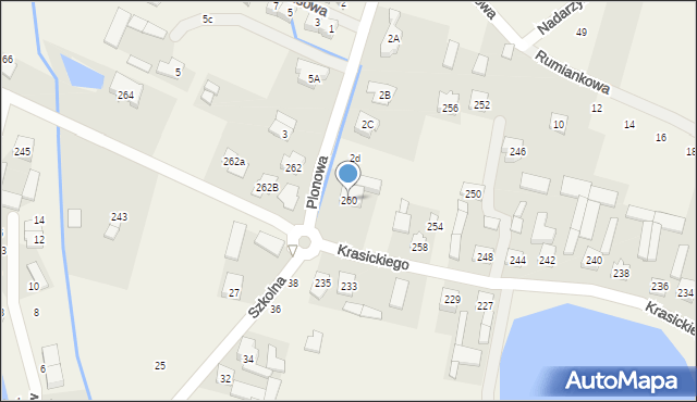 Nowa Wola, Krasickiego Ignacego, bp., 260, mapa Nowa Wola