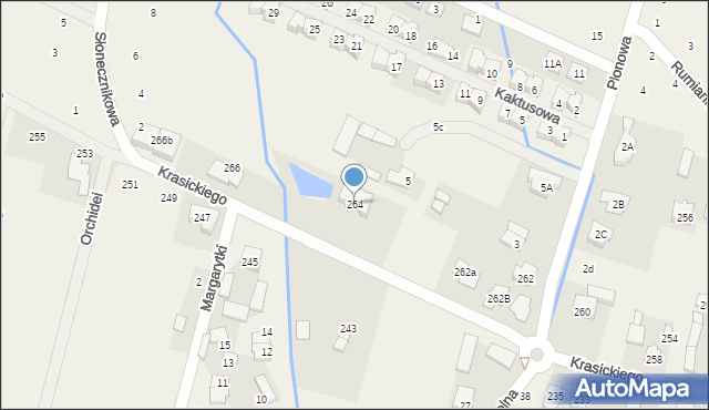 Nowa Wola, Krasickiego Ignacego, bp., 264, mapa Nowa Wola