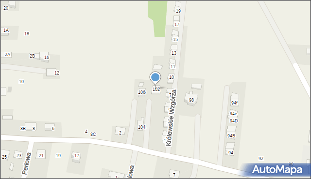 Nowe Aleksandrowo, Królewska, 102, mapa Nowe Aleksandrowo