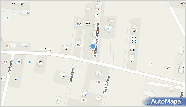 Nowe Aleksandrowo, Królewskie Wzgórza, 1, mapa Nowe Aleksandrowo