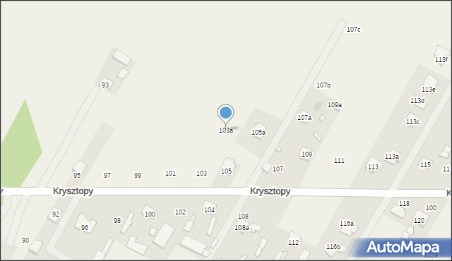 Nowe Grabie, Krysztopy Zygmunta, ks., 103a, mapa Nowe Grabie