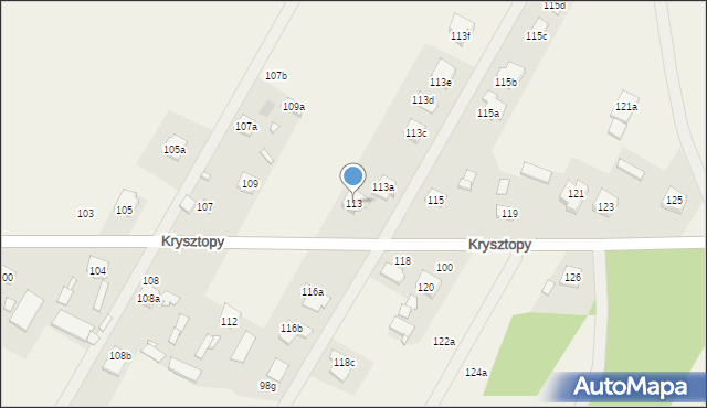 Nowe Grabie, Krysztopy Zygmunta, ks., 113, mapa Nowe Grabie