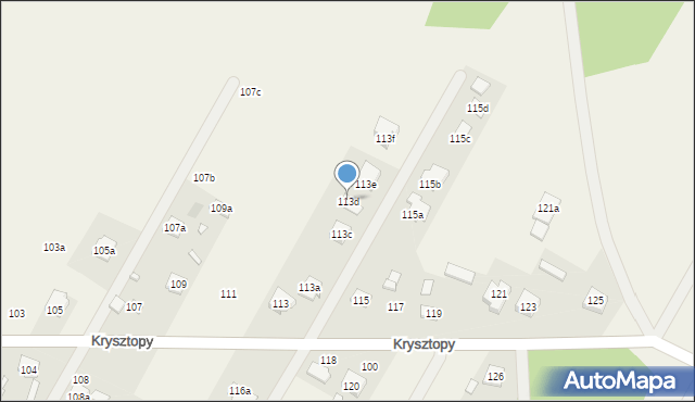 Nowe Grabie, Krysztopy Zygmunta, ks., 113d, mapa Nowe Grabie