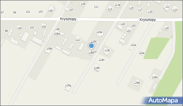 Nowe Grabie, Krysztopy Zygmunta, ks., 116c, mapa Nowe Grabie