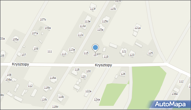 Nowe Grabie, Krysztopy Zygmunta, ks., 117, mapa Nowe Grabie