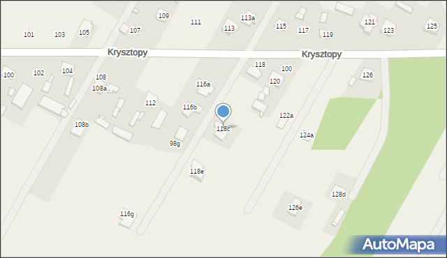 Nowe Grabie, Krysztopy Zygmunta, ks., 118c, mapa Nowe Grabie