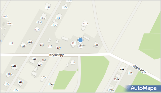 Nowe Grabie, Krysztopy Zygmunta, ks., 123, mapa Nowe Grabie