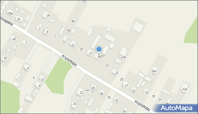 Nowe Grabie, Krysztopy Zygmunta, ks., 19, mapa Nowe Grabie