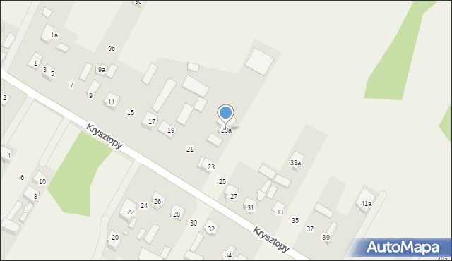 Nowe Grabie, Krysztopy Zygmunta, ks., 23a, mapa Nowe Grabie