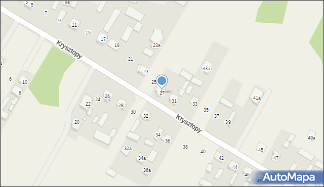 Nowe Grabie, Krysztopy Zygmunta, ks., 27, mapa Nowe Grabie