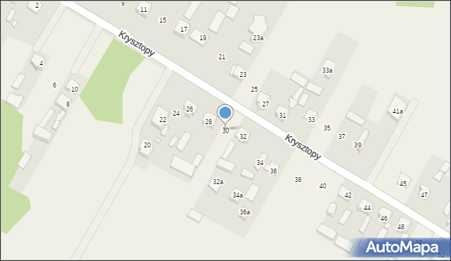 Nowe Grabie, Krysztopy Zygmunta, ks., 30, mapa Nowe Grabie