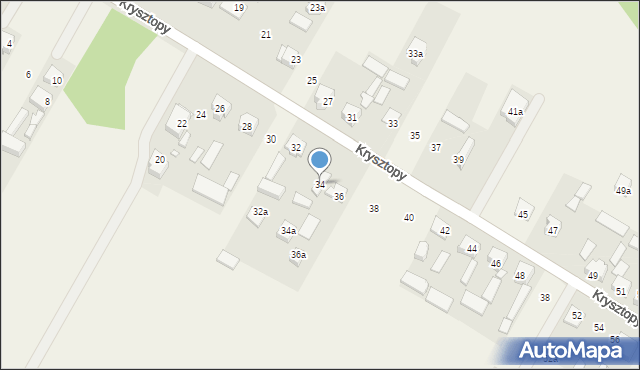 Nowe Grabie, Krysztopy Zygmunta, ks., 34, mapa Nowe Grabie