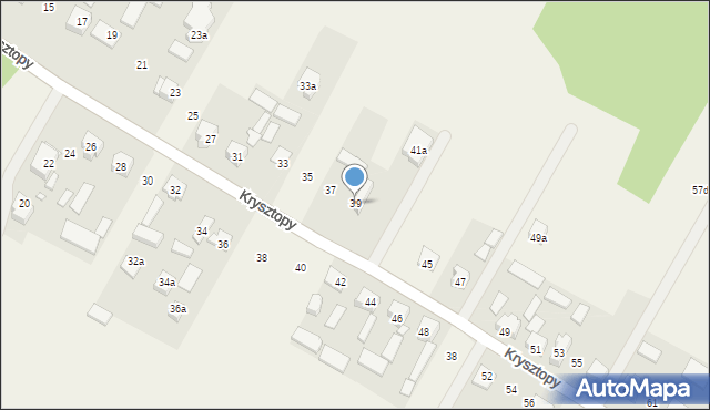 Nowe Grabie, Krysztopy Zygmunta, ks., 39, mapa Nowe Grabie