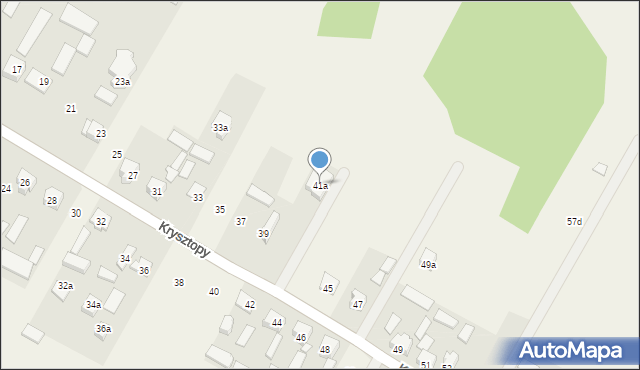 Nowe Grabie, Krysztopy Zygmunta, ks., 41a, mapa Nowe Grabie