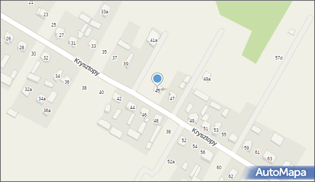 Nowe Grabie, Krysztopy Zygmunta, ks., 45, mapa Nowe Grabie