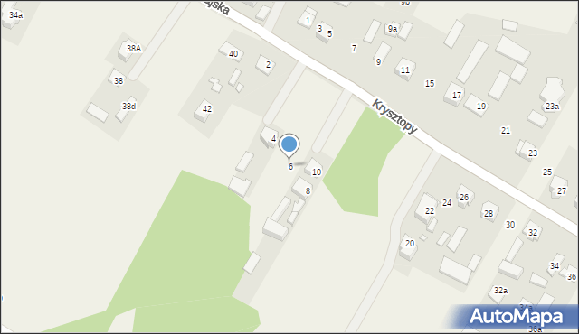 Nowe Grabie, Krysztopy Zygmunta, ks., 6, mapa Nowe Grabie