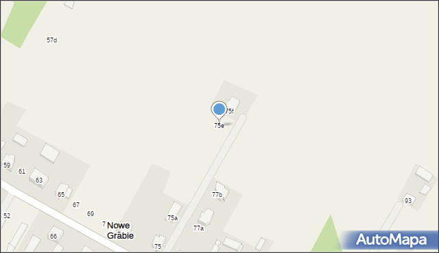 Nowe Grabie, Krysztopy Zygmunta, ks., 75e, mapa Nowe Grabie