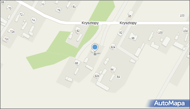 Nowe Grabie, Krysztopy Zygmunta, ks., 88, mapa Nowe Grabie