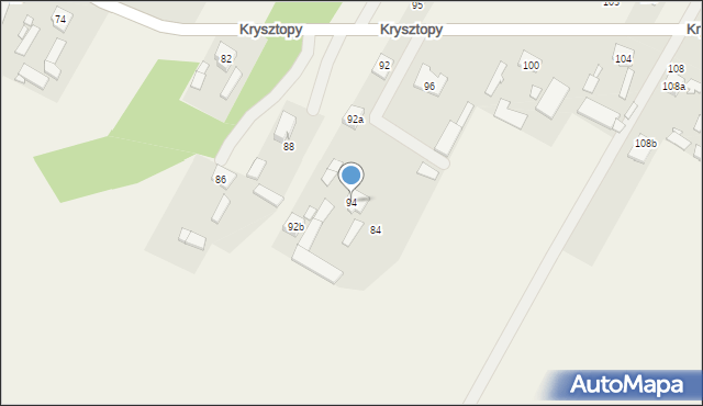 Nowe Grabie, Krysztopy Zygmunta, ks., 94, mapa Nowe Grabie